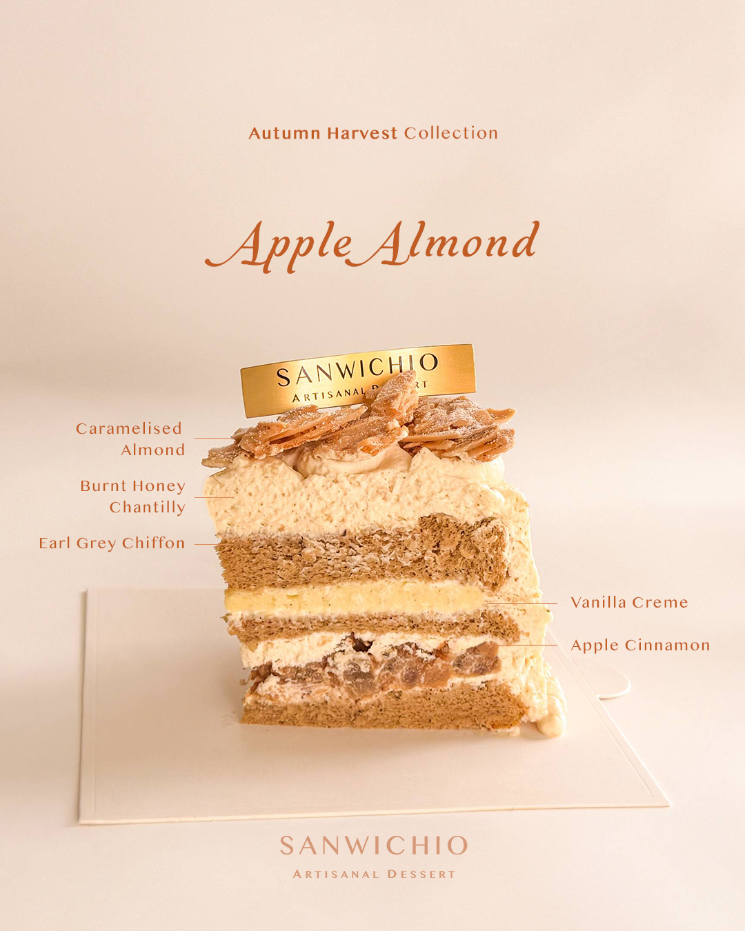 Apple Almond Wholecake