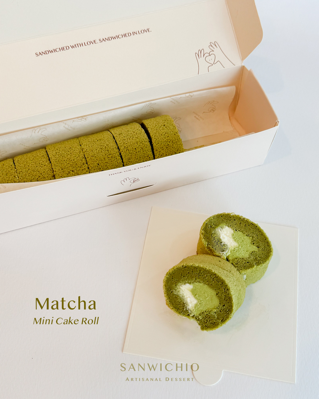 Matcha Mini Cake Roll