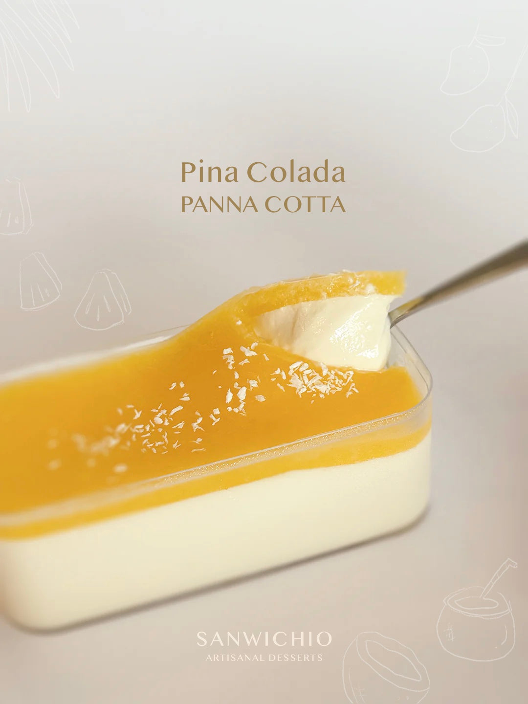 Pina Colada Panna Cotta