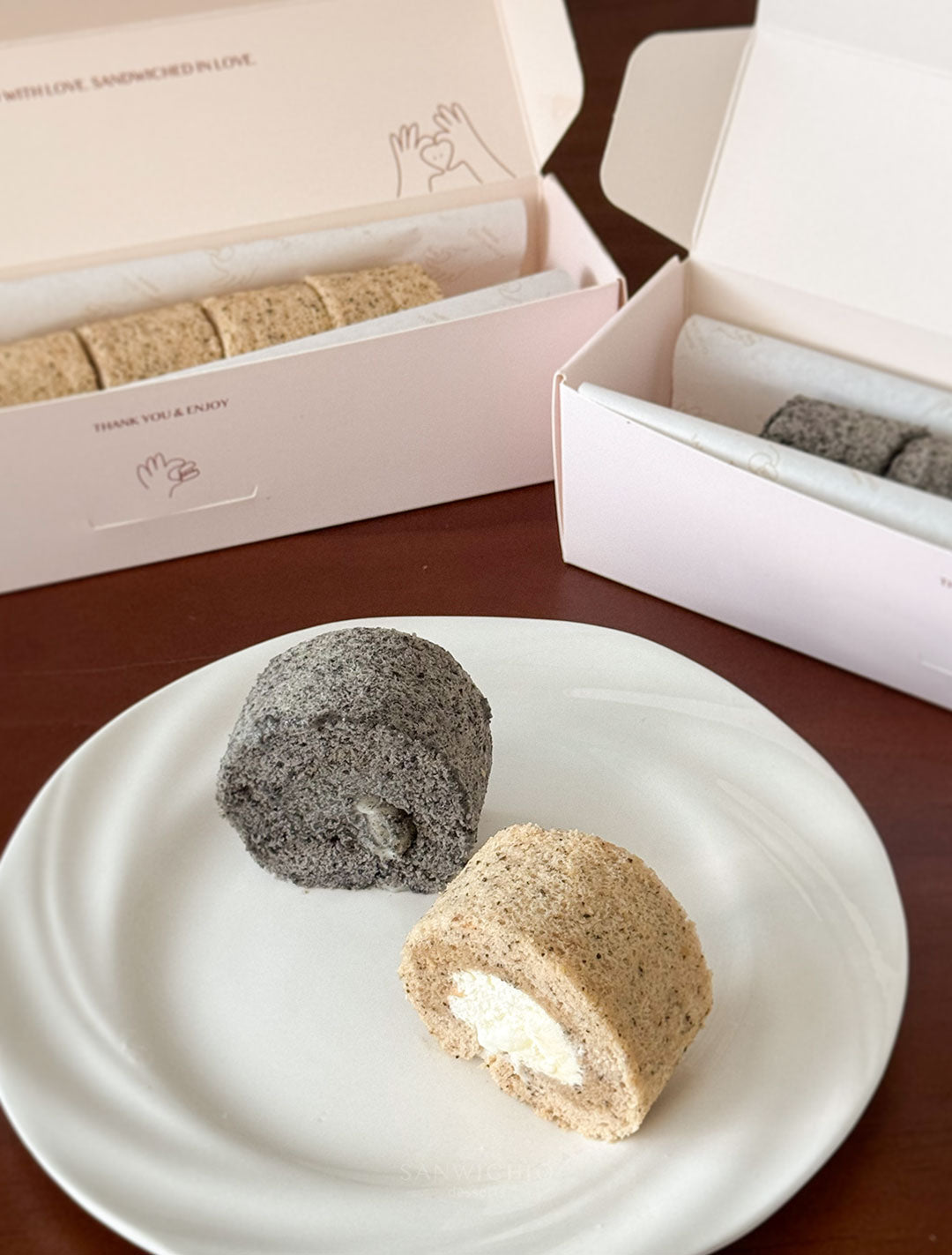 Earl Grey Mochi Cake Roll